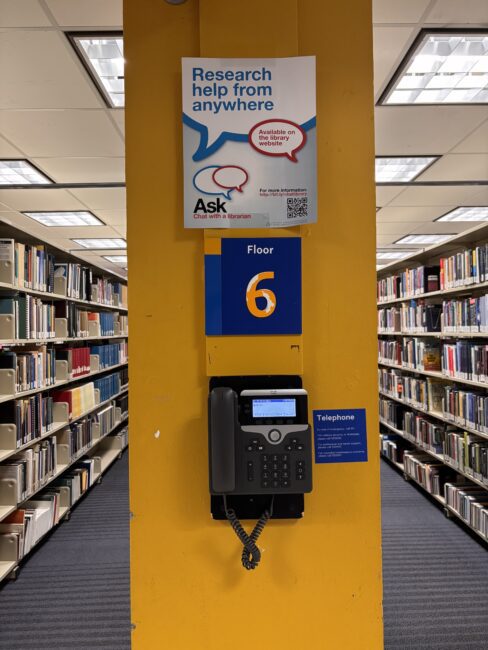 emergency phone mounted to wall
